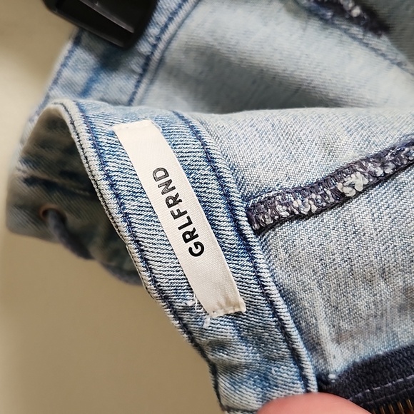 Revolve GRLFRND Crystal Lace Up Skirt in color beat drop sexy midi jean skirt - Picture 8 of 12